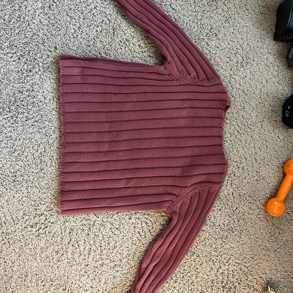 Women's Ribbed Sweater - Rose - Picture 4 of 5